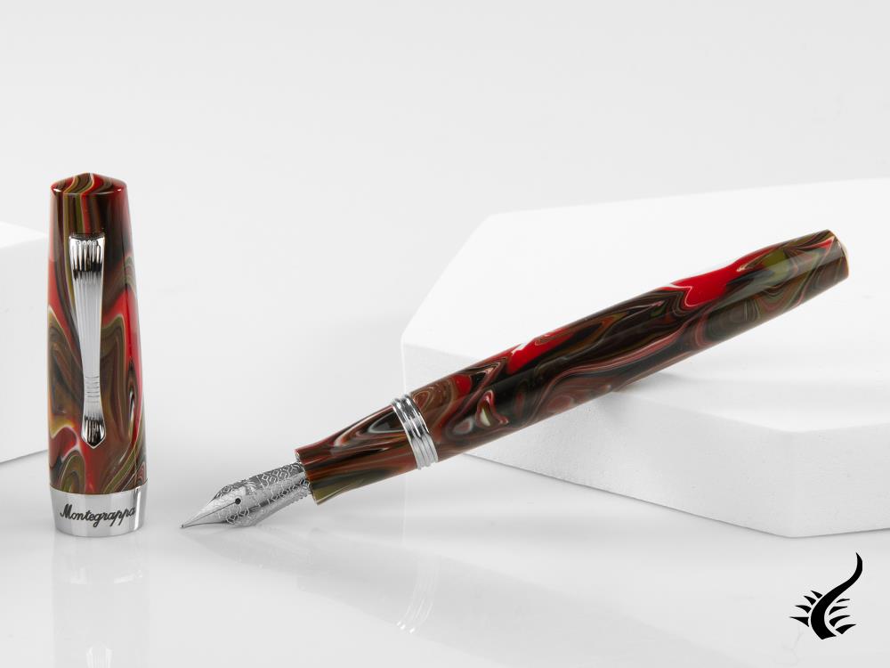 Montegrappa Elmo 02 Asiago Fountain Pen, Stainless Steel, ISE2R-AR