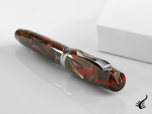 Stylo plume Montegrappa Elmo 02 Asiago, acier inoxydable, ISE2R-AR