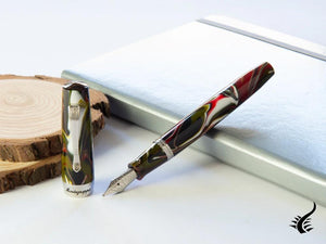 Montegrappa Elmo 02 Asiago Fountain Pen, Stainless Steel, ISE2R-AR