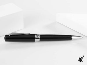 Stylo à bille Montegrappa Elmo 02 Jet Black, résine noire, ISE2RBAC