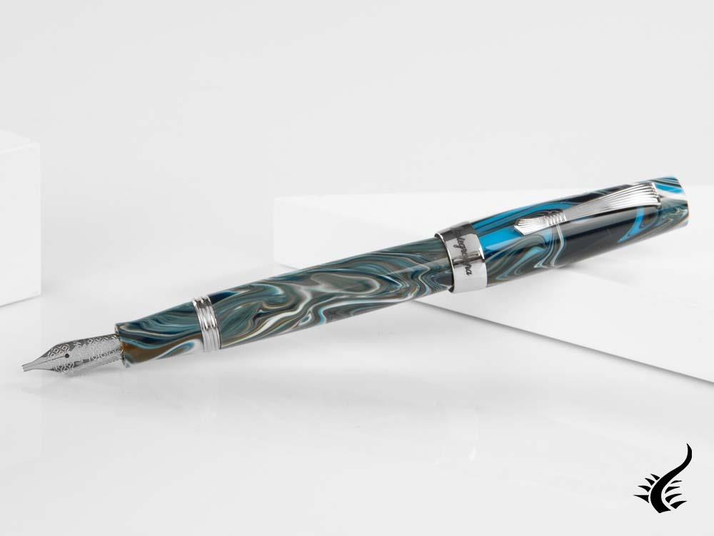 Montegrappa Elmo 02 Sorapis Fountain Pen, Stainless Steel, ISE2R-AB