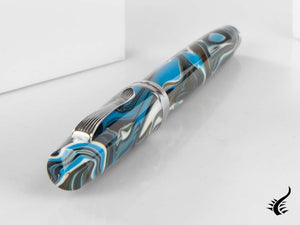 Stylo plume Montegrappa Elmo 02 Sorapis, acier inoxydable, ISE2R-AB