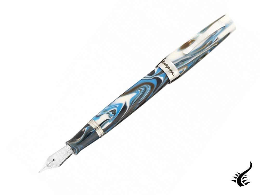 Montegrappa Elmo 02 Sorapis Fountain Pen, Stainless Steel, ISE2R-AB