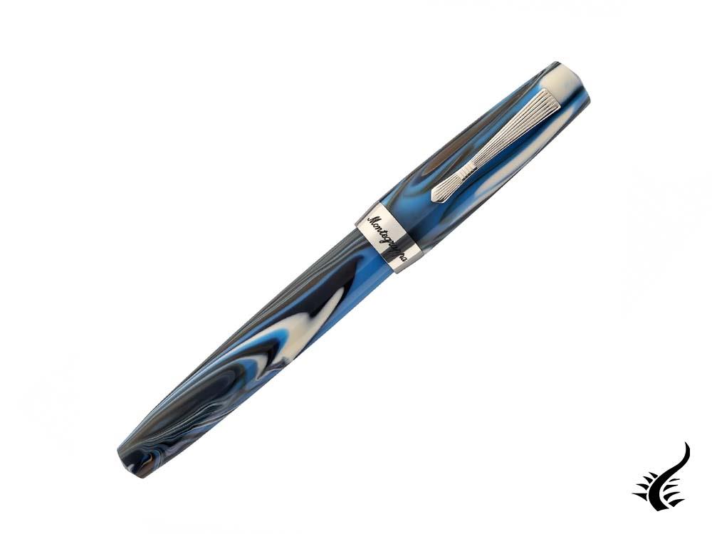 Montegrappa Elmo 02 Sorapis Fountain Pen, Stainless Steel, ISE2R-AB