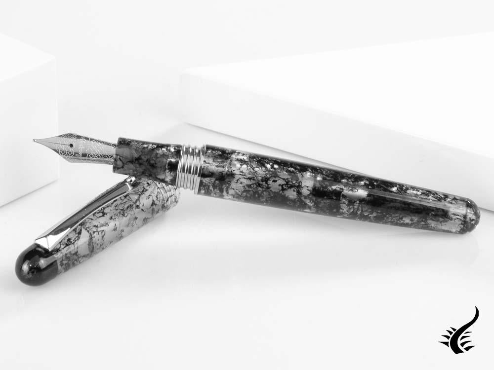 Stylo plume Montegrappa Elmo Ambiente Charcoal, résine, ISEER-IC