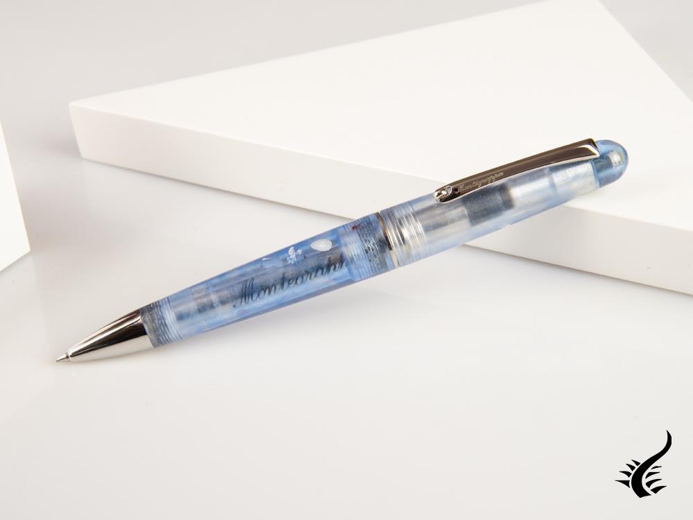 Stylo à bille Montegrappa Elmo Ambiente Ocean, Résine, Acier inoxydable, ISEERBID