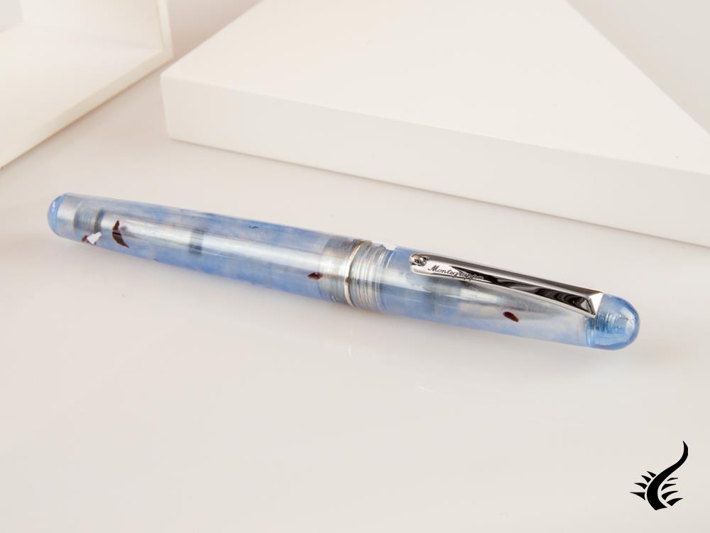 Stylo roller Montegrappa Elmo Ambiente Ocean, acier inoxydable, ISEERRID