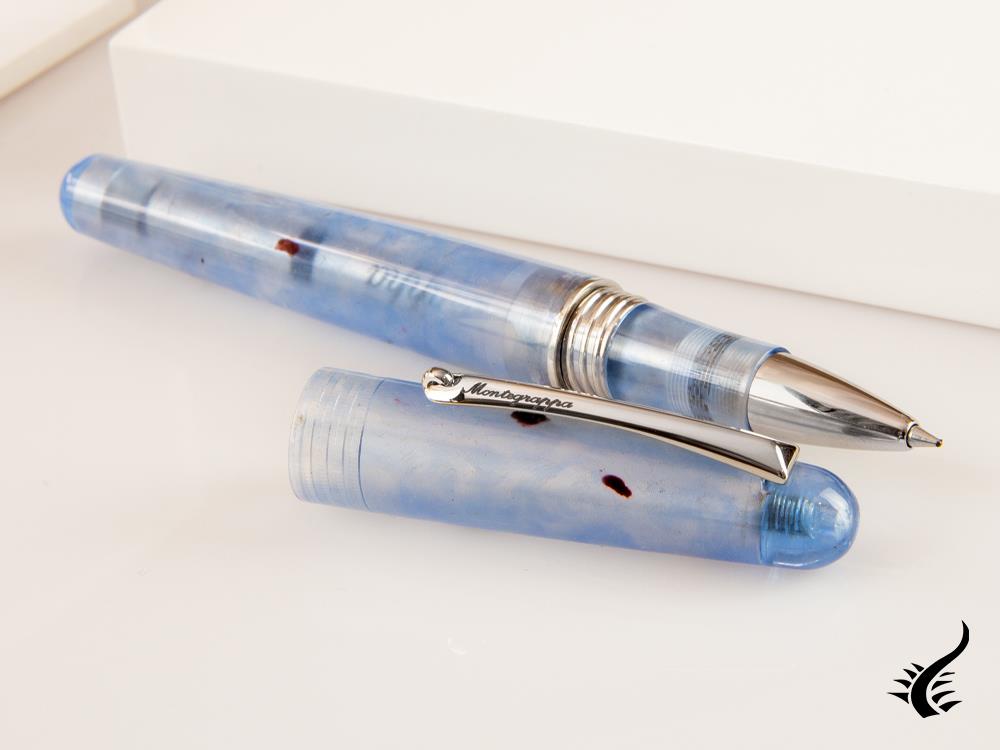 Montegrappa Elmo Ambiente Ocean Rollerball pen, Stainless Steel, ISEERRID