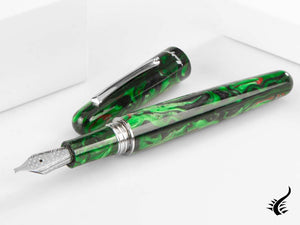 Montegrappa Elmo Fantasy Blooms Black Star Calla Lily Fountain Pen