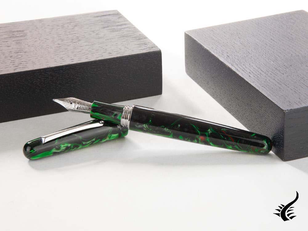 Montegrappa Elmo Fantasy Blooms Black Star Calla Lily Fountain Pen