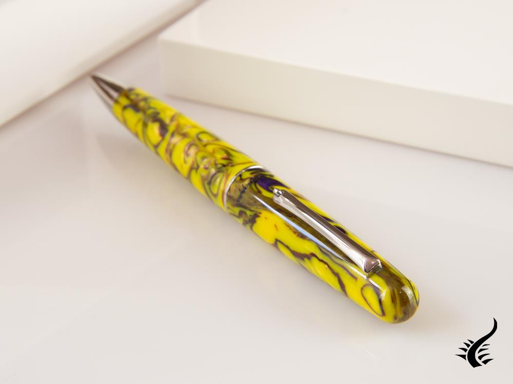 Montegrappa Elmo Fantasy Blooms Iris Yellow Ballpoint pen, ISEORBAY