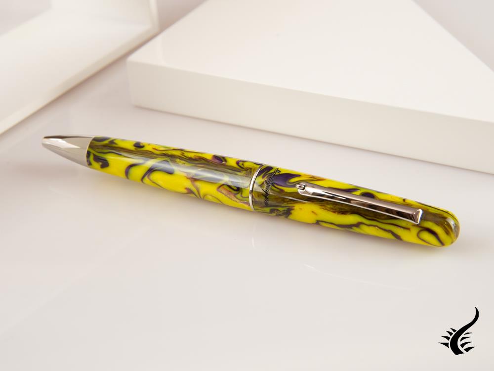 Montegrappa Elmo Fantasy Blooms Iris Yellow Ballpoint pen, ISEORBAY