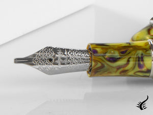 Montegrappa Elmo Fantasy Blooms Iris Yellow Fountain Pen, ISEOR-AY