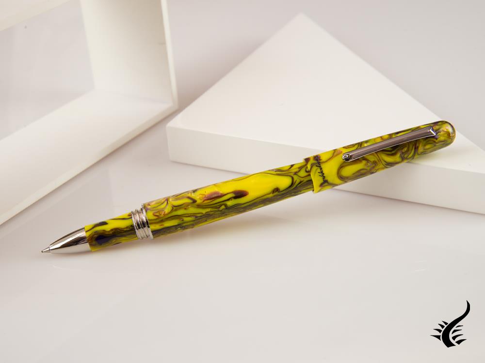 Montegrappa Elmo Fantasy Blooms Iris Yellow Rollerball pen, ISEORRAY