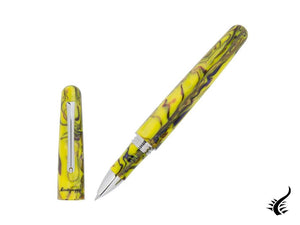 Stylo roller Montegrappa Elmo Fantasy Blooms Iris Jaune, ISEORRAY