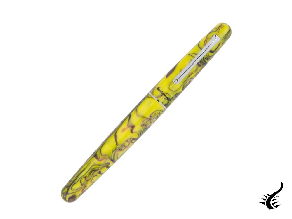 Montegrappa Elmo Fantasy Blooms Iris Yellow Rollerball pen, ISEORRAY