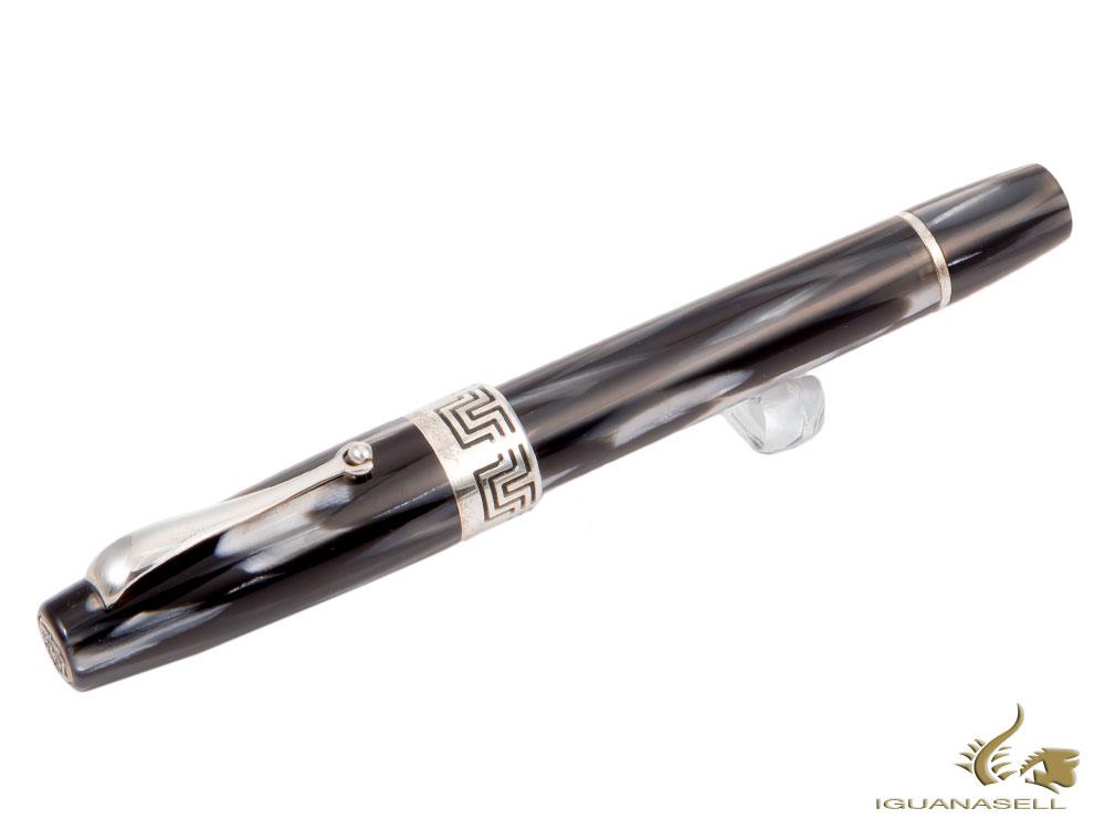 Stylo plume Montegrappa Extra Celluloid - Noir et blanc