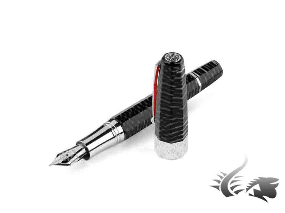 Montegrappa Extra Otto  Zebra Fountain Pen, Celluloid, Limited Edition