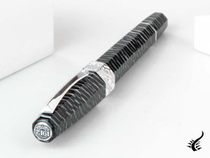 Stylo roller Montegrappa Extra Otto Zebra, garniture en argent .925, édition limitée