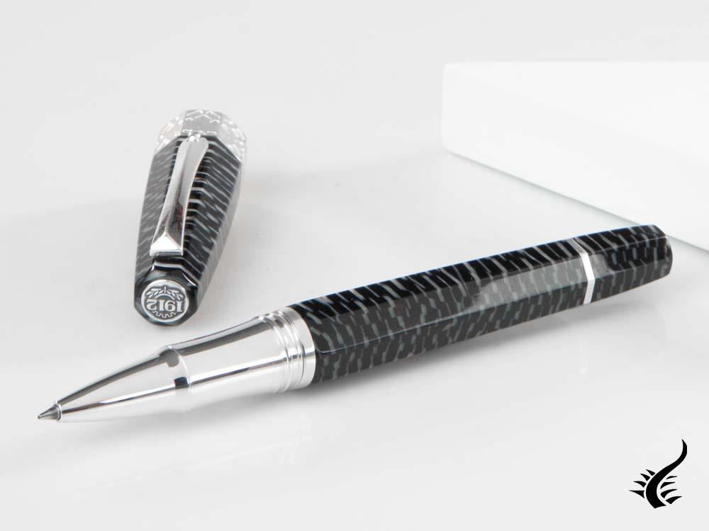 Montegrappa Extra Otto Zebra Rollerball pen, .925 silver trim, Limited Edition