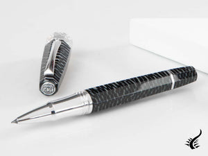 Stylo roller Montegrappa Extra Otto Zebra, garniture en argent .925, édition limitée