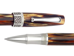 Stylo roller Montegrappa Extra - Marron tortue - Celluloïd