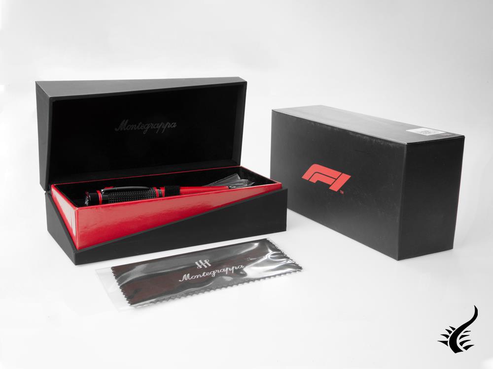 Montegrappa F1 Speed Racing Red Fountain Pen, Limited Edition, ISS1L-BL