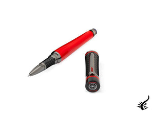 Stylo roller Montegrappa F1 Speed ​​Racing Red, laiton, édition limitée, ISS1LRBL