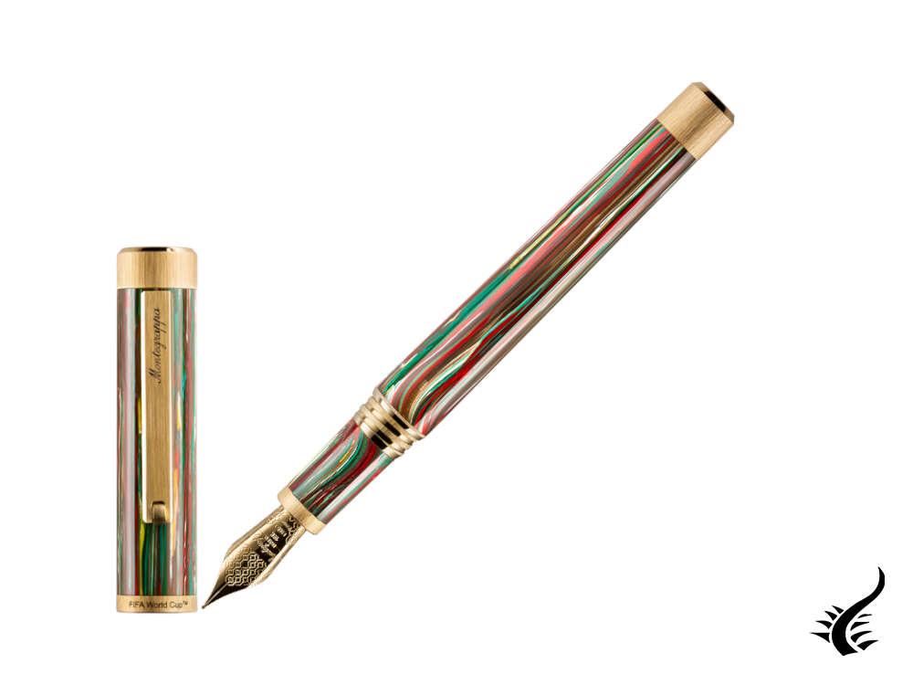 Montegrappa FIFA Classics Italy Fountain Pen, Limited Ed, ISZEF-4Y-I