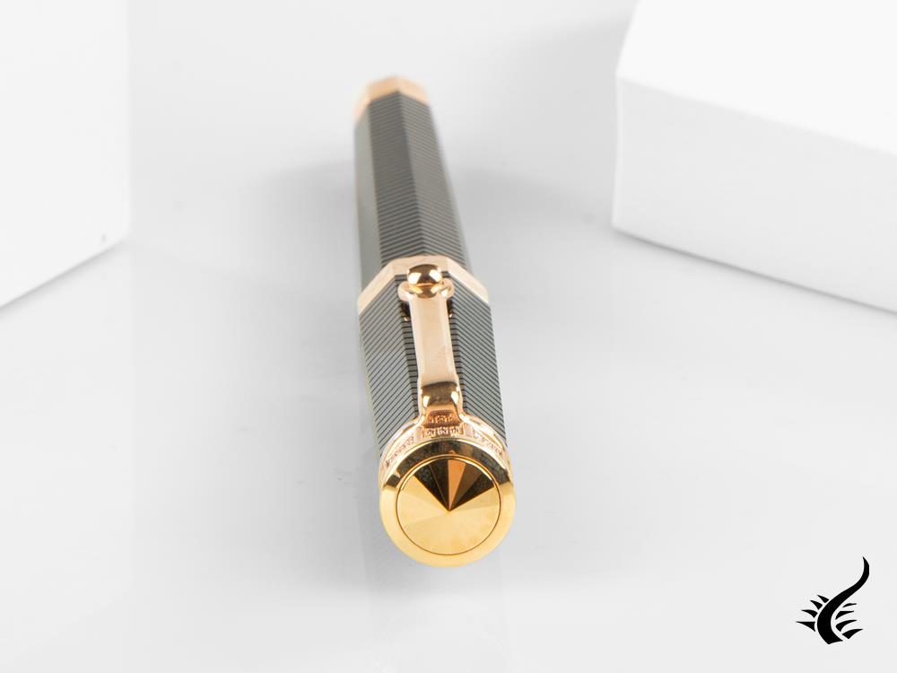 Montegrappa Fountain Pen Nero Uno - Red Gold - Swarovski Crystals