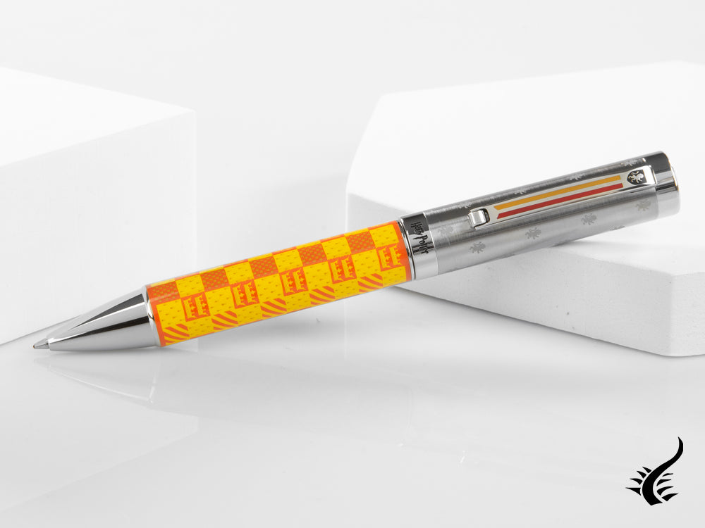 Stylo à bille Montegrappa Harry Potter Gryffondor, orange et jaune, ISHPRBGF