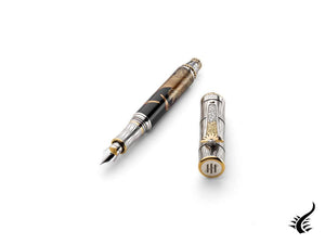 Stylo plume Montegrappa Kitcho Crane, argent, édition limitée, ISKIN-07