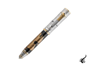 Stylo plume Montegrappa Kitcho Lion, argent, édition limitée, ISKIN-01