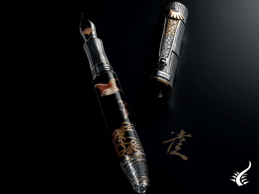 Montegrappa Kitcho Sparrow Fountain Pen, Limited Edition, ISKIN-05