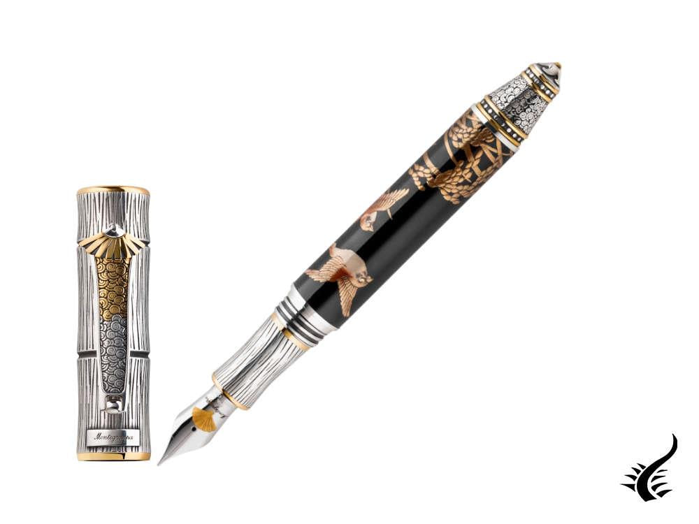 Montegrappa Kitcho Sparrow Fountain Pen, Limited Edition, ISKIN-05