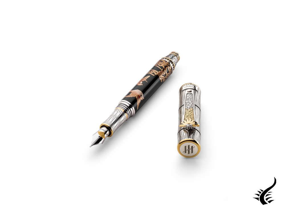 Montegrappa Kitcho Sparrow Fountain Pen, Limited Edition, ISKIN-05