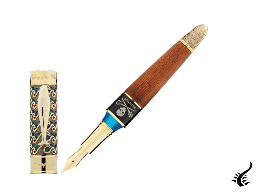 Stylo plume Montegrappa LE Sea Shepherd Victory of the Whale, ISVWL-BE