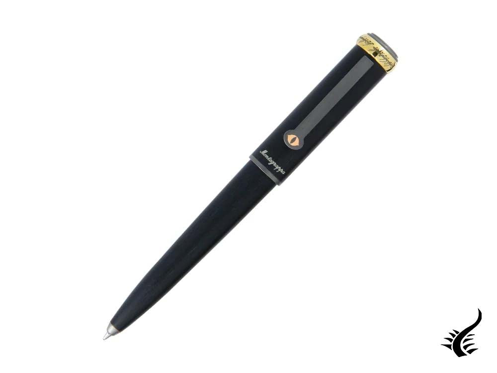 Stylo à bille Montegrappa Seigneur des Anneaux Œil de Sauron, Noir, ISLORBES