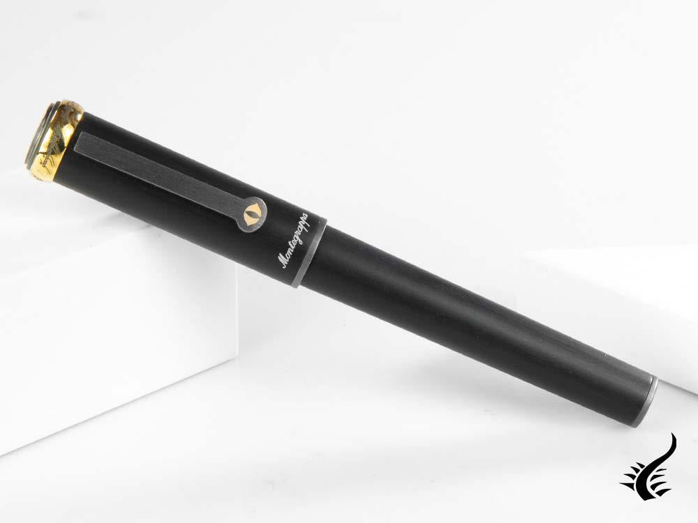 Stylo roller Montegrappa Le Seigneur des Anneaux Œil de Sauron, Noir, ISLORRES