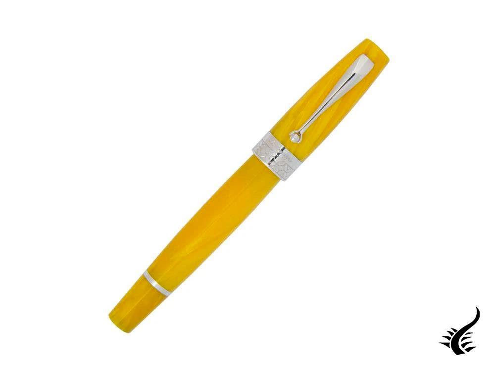 Montegrappa Miya Limited Edition Fountain Pen, Yellow, Silver, ISMYT-CY1