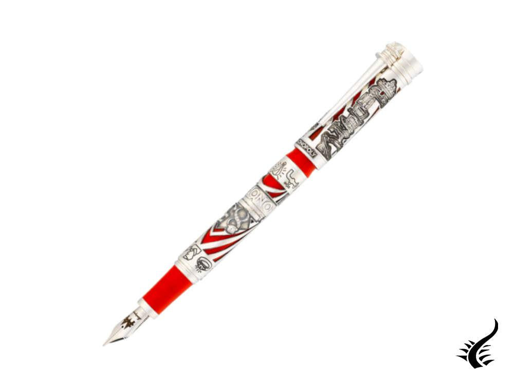 Stylo plume Montegrappa Monopoly 85th LE, résine, rouge, ISMXA-SE