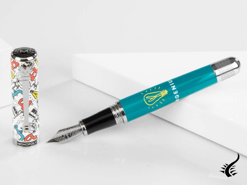 Montegrappa Monopoly Players Collection Genius Fountain Pen, ISMXO-NS