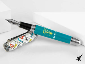 Montegrappa Monopoly Players Collection Genius Fountain Pen, ISMXO-NS