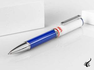 Stylo à bille Montegrappa NASA Atlantis, résine, bleu, acier inoxydable, ISN1RBBP