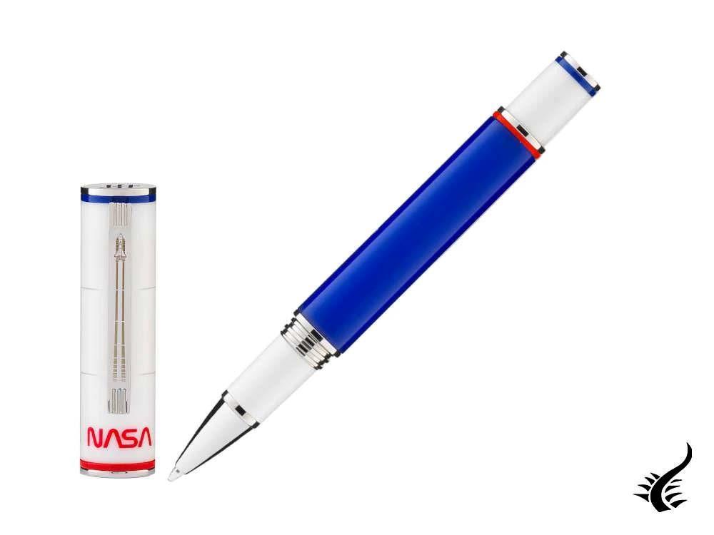 Montegrappa NASA Atlantis Rollerball pen, Resin, Blue, Stainless Steel, ISN1RRBP