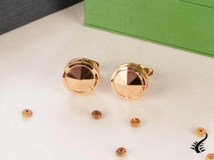 Montegrappa Nero Uno Cufflinks, Rose Gold, PVD, IDNRCLIS