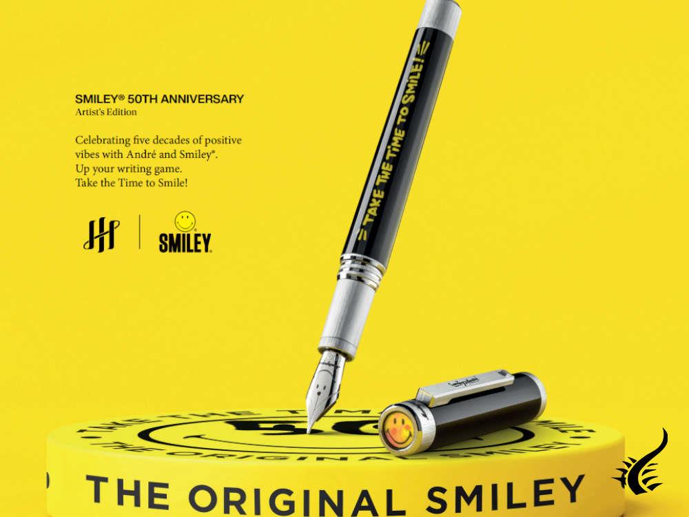 Montegrappa Smiley® 50th Anniversary Fountain Pen, Limited Ed, ISZES-4C