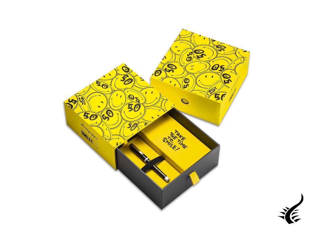 Stylo roller Montegrappa Smiley 50e anniversaire, édition limitée, ISZESRIC