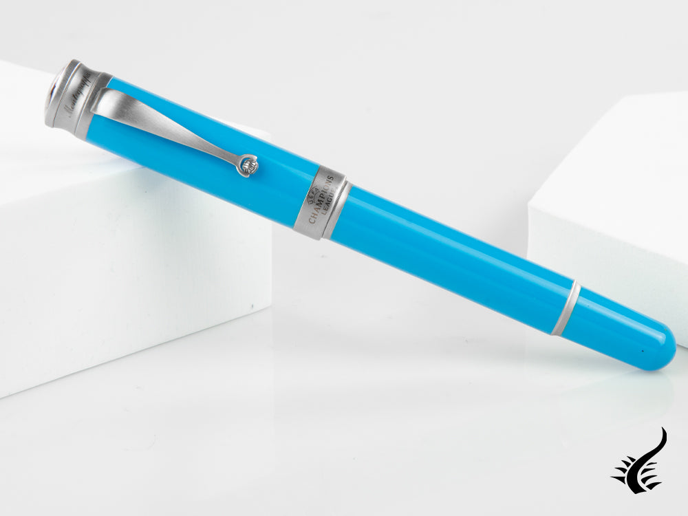 Stylo plume Montegrappa UEFA Champions League, résine bleue, ISUBN-AA