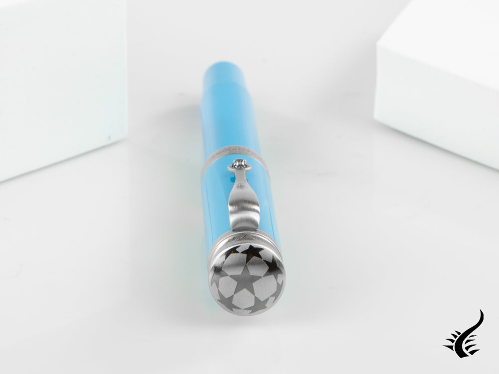 Stylo plume Montegrappa UEFA Champions League, résine bleue, ISUBN-AA